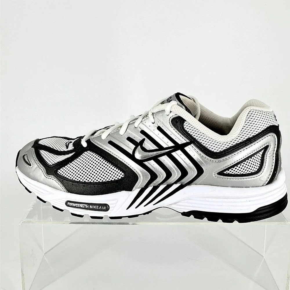 Nike Air Pegasus 2005 Mens Size 13 Running Shoes Metallic Silver Black Sneakers‎